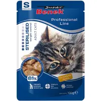 Benek Økonomipakke Super Professional Line Sterilized Adult 48 x 100 g - Fjærkre