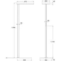 Brumberg Mikol LED-gulvlampe med indirektedel