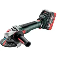 Metabo Vinkelsliper WB 18 LT BL 11-125 Quick inkl. 2 x 5,5 Ah batterier og lader
