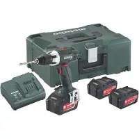 Metabo BS 18 LT SET - Drill/driver - trådløs - 2 hastigheter - nøkkelfri borhylse 13 mm - 60 N·m - 3 batterier - 18 V