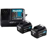 Makita DC10SB - Power Source Kit - batterilader + batteri 2 x - Li-Ion - 4 Ah
