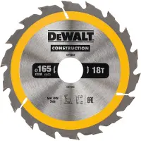 Dewalt Dt1936-qz Sirkelsagblad For Tre 165 X30 Mm