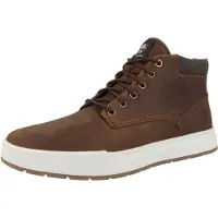 Timberland for man. TB0A297Q3581 Maple Grove Mid Lace Up Sneaker Medium Brown (50), Leather, Flat, Laces, Casual