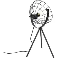 QAZQA Industriell stativbordlampe svart justerbar - Hanze