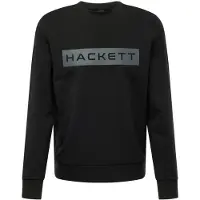 Hackett London for man. HM581166 Essential Sweatshirt black (M), Casual, Cotton, Long sleeve