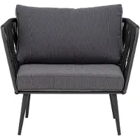 Bloomingville Pavone loungestol, sort, metall