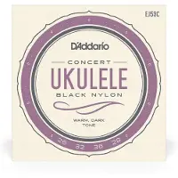 Daddario J53 Hawaii Concert Ukulele Strings Black