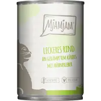 MjAMjAM Økonomipakke kattemat 400 g x 24 stk - deilig biff med dampet gresskar