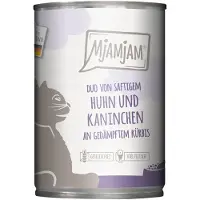 MjAMjAM Økonomipakning Duo 24 x 400 g - saftig kylling og kanin med dampet gresskar