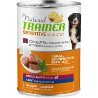 Trainer Natural Sensitive Natural Trainer Sensitive uten gluten Adult 24 x 400 g - med and og fullkorn - NYHET