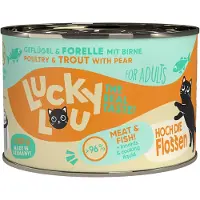 Lucky Lou Økonomipakke Voksen 24 x 200 g - Fjørfe og ørret