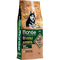 Monge Grain Free Dog Monge Bwild Grain Free All Breeds Laks og erter - Økonomipakke: 2 x 12 kg