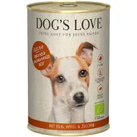 Dog´s Love økologisk 6 x 400 g - øko-okse