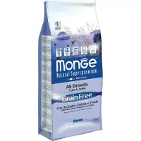 Monge Grain Free Dog Monge BWild Grain Free All Breeds Adult Anchovies, Potatoes & Peas (ansjos, poteter og erter) - Økonomipakke: 2 x 12 kg