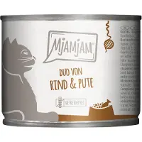 MjAMjAM Duo 6 x 200 g - deilig biff og god kalkun på dampet gresskar