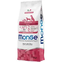 Monge Superpremium Dog Monge monoprotein oksekjøtt med ris til hunder - 12 kg