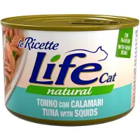 Life Cat Natural Life Cat 'Le Ricette' 4 x 150 g våt for katt - Tunfisk, Calamari, grønne bønner