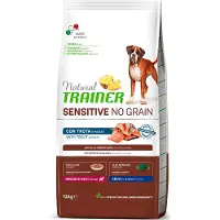 Trainer Natural Sensitive Natural Trainer Sensitive No Grain Adult Medium/Maxi Single Protein med ørret og poteter - 12 kg