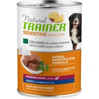 Trainer Natural Sensitive Natural Trainer Sensitive No Gluten Adult 12 x 400 g - 12 x 400 g lammekjøtt og grove kornprodukter