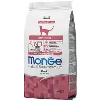 Monge Superpremium Cat Monge Monoprotein Sterilisert for katter - 1,5 kg