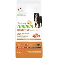Trainer Natural Sensitive No Gluten Adult Medium/Maxi med svinekjøtt - Økonomipakke: 2 x 12 kg