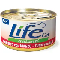 Life Cat Wet LifeCat Adult Tunfisk og storfekjøtt - 12 x 85 g