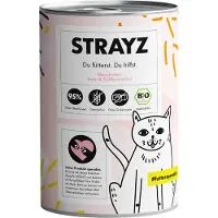 STRAYZ økologisk Cat 6 x 400 g - Økologisk and og økologisk søtpotet