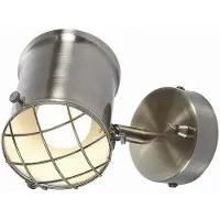 LINDBY Dimbar LED-veggspot Ebbi av antikk messing