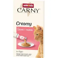 Animonda Carny Adult Creamy - 24 x 15 g med Laks + Taurin
