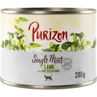 Purizon Single Meat 6 x 200 g - Lam med humleblomster