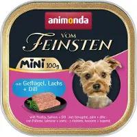 Animonda Vom Feinsten Adult Mini 32 x 100 g - Fjærkre, Laks + Dill