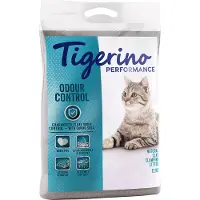 Tigerino Performance Odour Control kattesand med natron – parfymefri - Økonomipakke: 2 x 12 kg