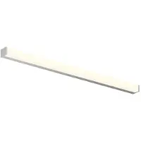 LINDBY Klea LED-baderomslampe, 120 cm, krom, metall, IP44