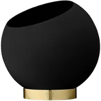 AYTM blomsterpotte Globe, Ø 21 cm, svart, aluminium, stål