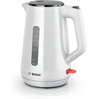 Bosch TWK1M121, 1,7 l, 2400 W, Hvit, Plast, Vannivåindikator, Overopphetingsbeskyttelse