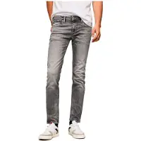 Pepe Jeans for man. PM206322UE7 Jean Hatch gray (36/30), Black, Casual, Denim, Organic Cotton, Sustainable