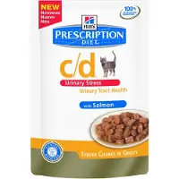 Hill's Pet Nutrition c/d Urinary Stress kattemat med laks - 24 x 85 g