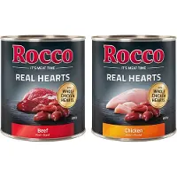 Rocco Økonomipakke: Real Hearts 24 x 800 g - Kylling med hele kyllinghjerter