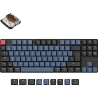 Keychron K1 Pro QMK/VIA Wireless RGB Hot Swap Low Profile Brown - Gamingtastatur - Uten numpad - Nordisk - Svart