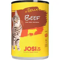 JosiCat våtfôr i gelè12 x 400 g - Okse