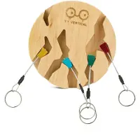 Y&Y VERTICAL Circle Nøkkelring