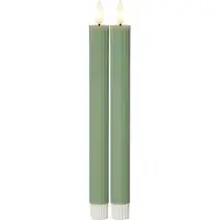 Star Trading LED antikke stearinlys grøn 2st 25cm
