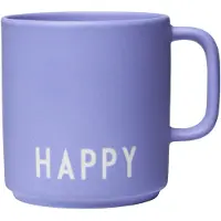 Design Letters Krus - Favourite - Lavendel m. Happy - - OneSize - Kopp