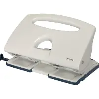 Leitz Hulapparat 5132 grå 4-huls m/skinne t/40ark