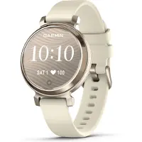 Garmin Lily 2 - Kremgull - smartklokke med bånd - silikon - kokosnøtt - håndleddstørrelse: 110-175 mm - monokrom - Bluetooth - 24.4 g