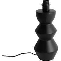 QAZQA Design bordlampe sort keramikk 16 cm uten skjerm - Alisia