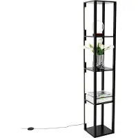 QAZQA Design gulvlampe svart inkl. LED 3-trinns dimmbar - Tianna