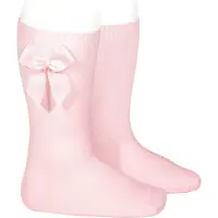 Condor Knestrømper m. Sløyfe - Rosa - - 27/31 - Sokker