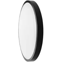 V-TAC taklampe Plafon 24W LED rund 30cm for innbygning? IP44 svart VT-8624B 3000K 2500lm