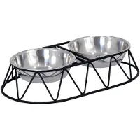 Dogman Matbar Menja Svart 2x700ml 41,5cm